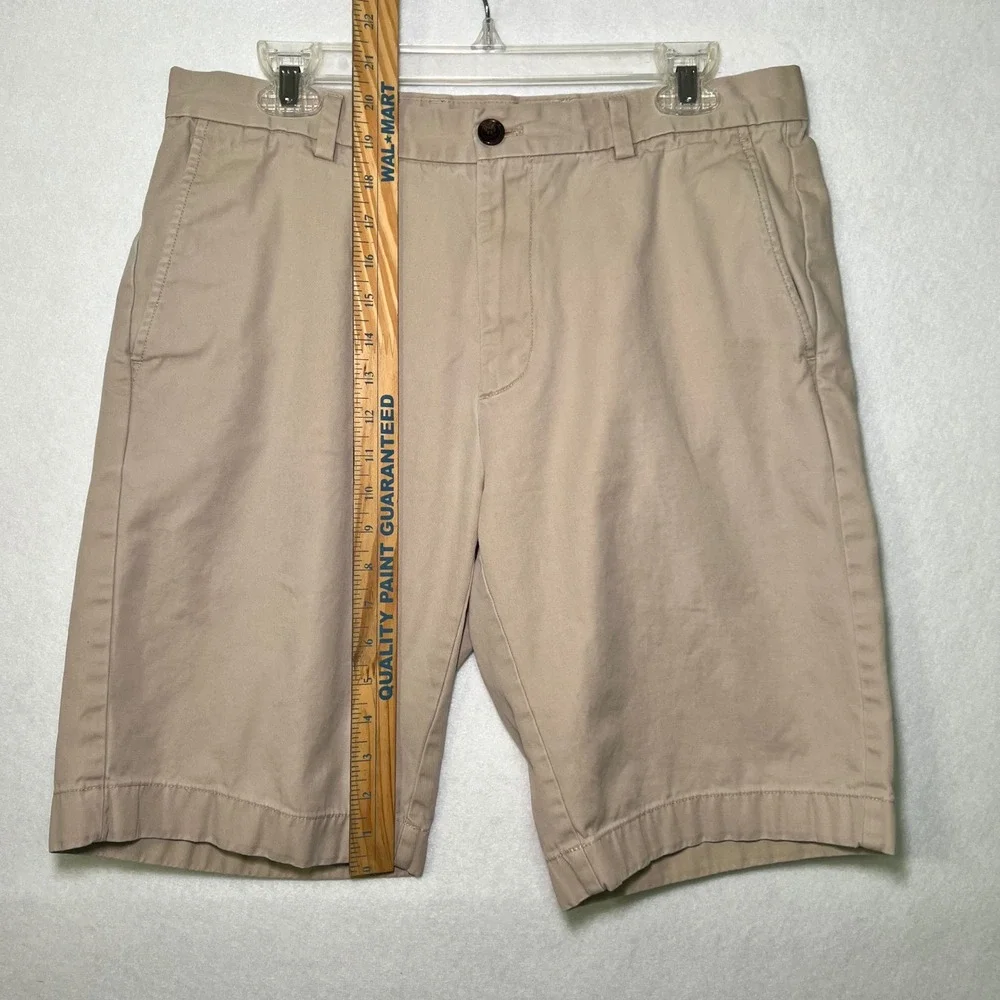 Brooks Brothers Men's Khaki Tan Chino Classic Preppy Old Money Shorts Size 33